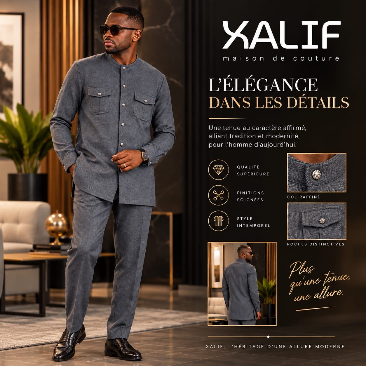 Ensemble Veste - Costume Africain